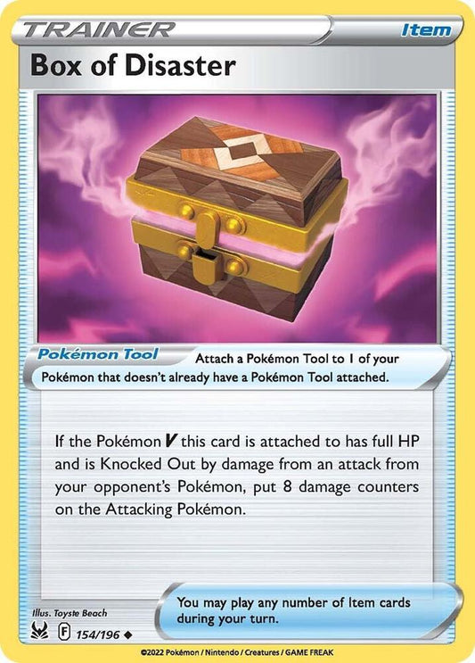 Box of Disaster 154/196 Uncommon Lost Origin Pokémon card