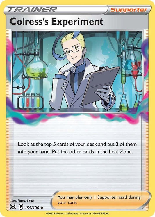 Colress's Experiment 155/196 Uncommon Lost Origin Pokémon card