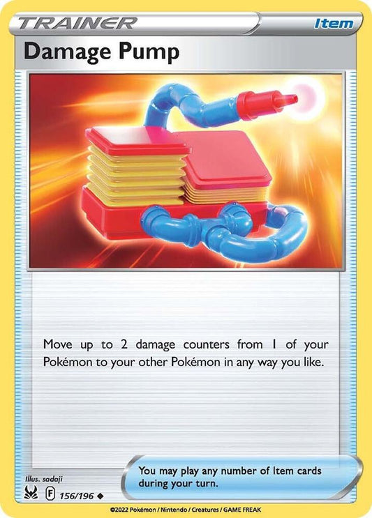 Damage Pump 156/196 Uncommon Lost Origin Pokémon card