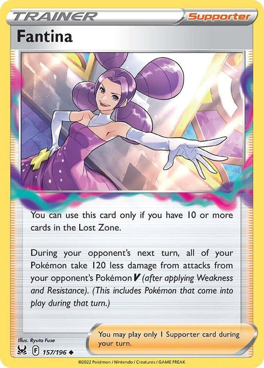 Fantina 157/196 Uncommon Lost Origin Pokémon card