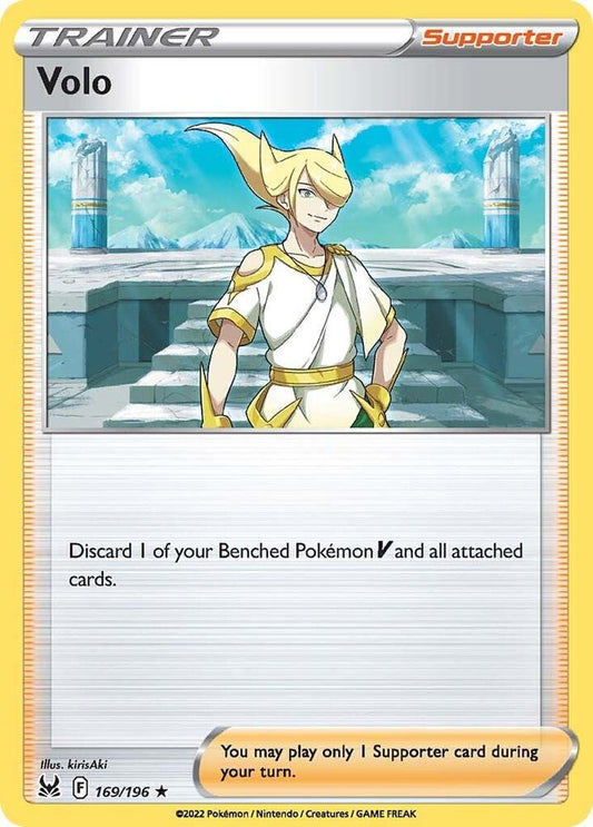 Volo 169/196 Holo Rare Lost Origin Pokémon card