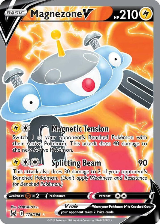 Magnezone V (Full Art) - 175/196 Ultra Rare SWSH11: Lost Origin