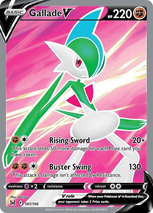 Gallade V (Full Art) 181/196 Ultra Rare Lost Origin Pokémon card