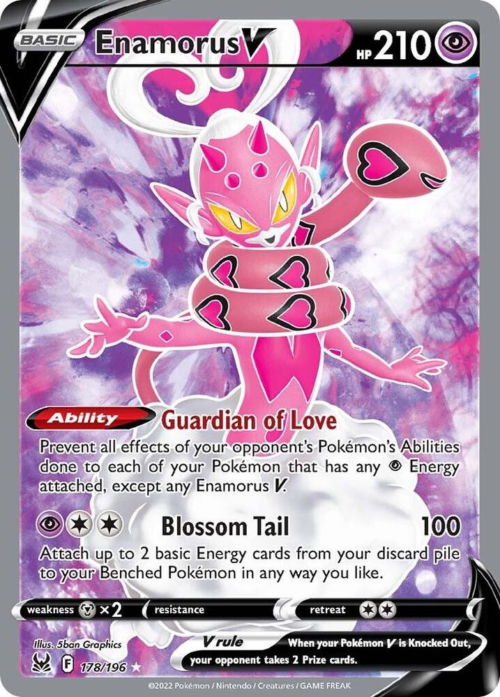 Enamorus V (Full Art) 178/196 Ultra Rare Lost Origin Pokémon card