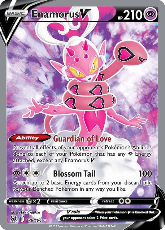 Enamorus V (Full Art) - 178/196 Ultra Rare SWSH11: Lost Origin