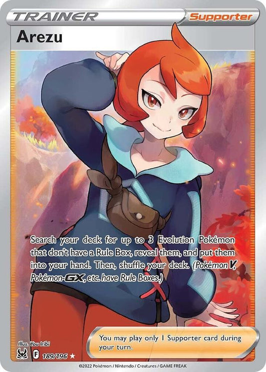 Arezu (Full Art) 189/196 Ultra Rare Lost Origin Pokémon card