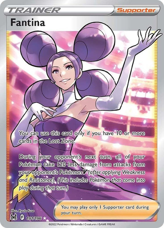 Fantina (Full Art) 191/196 Ultra Rare Lost Origin Pokémon card