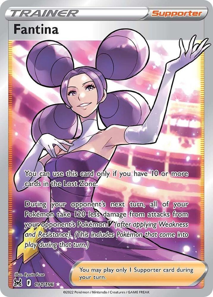 Fantina (Full Art) 191/196 Ultra Rare Lost Origin Pokémon card