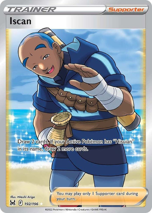Iscan (Full Art) 192/196 Ultra Rare Lost Origin Pokémon card