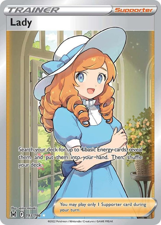 Lady (Full Art) 193/196 Ultra Rare Lost Origin Pokémon card