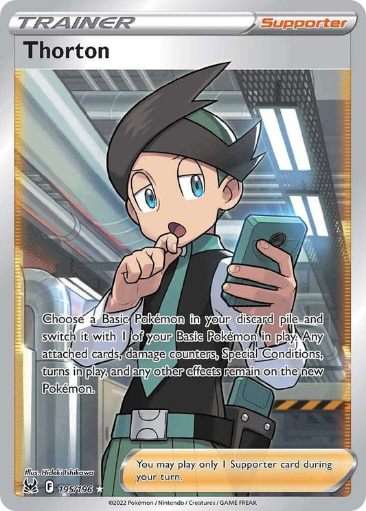 Thorton (Full Art) 195/196 Ultra Rare Lost Origin Pokémon card