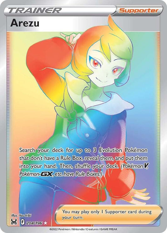 Arezu (Secret) 204/196 Secret Rare Lost Origin Pokémon card