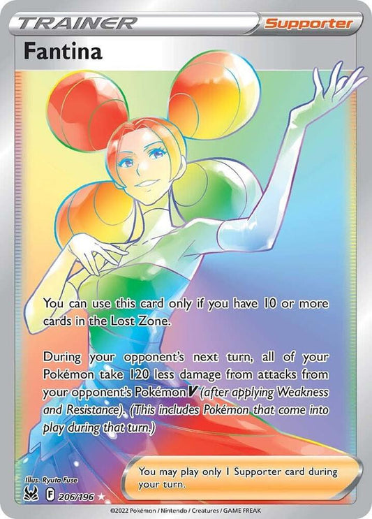 Fantina (Secret) 206/196 Secret Rare Lost Origin Pokémon card