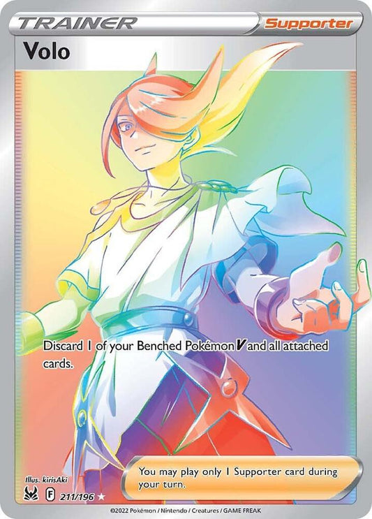 Volo (Secret) 211/196 Secret Rare Lost Origin Pokémon card