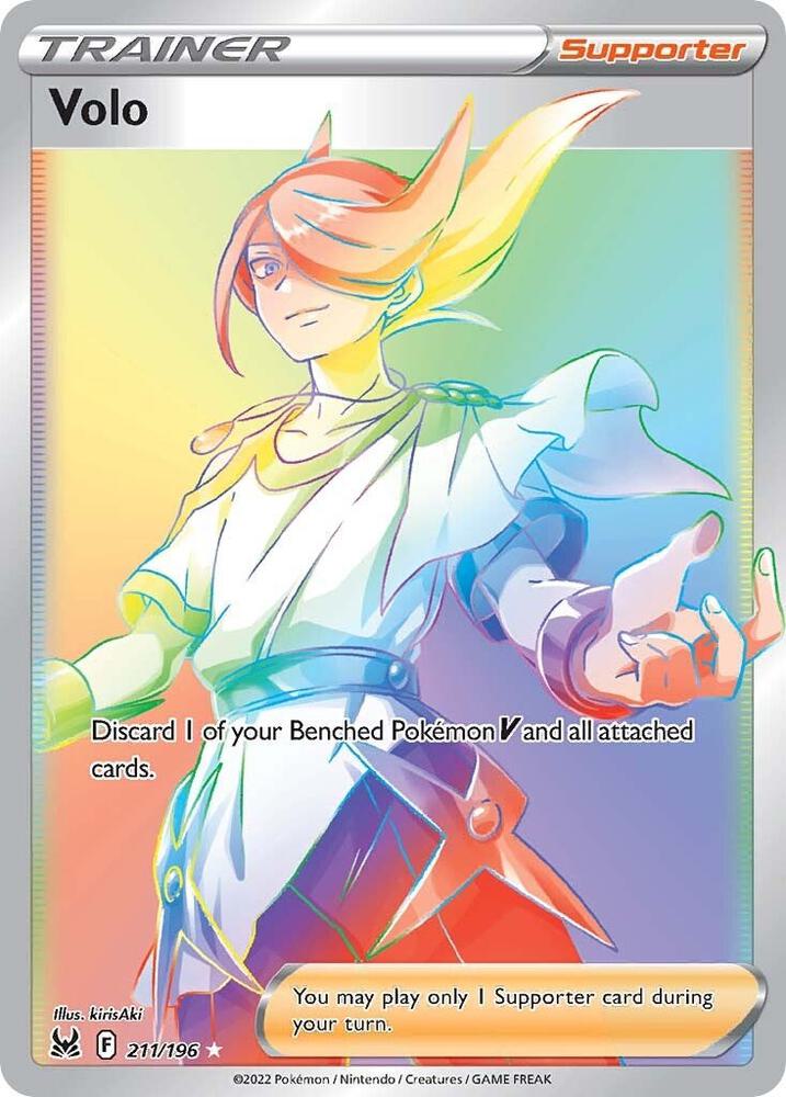 Volo (Secret) 211/196 Secret Rare Lost Origin Pokémon card