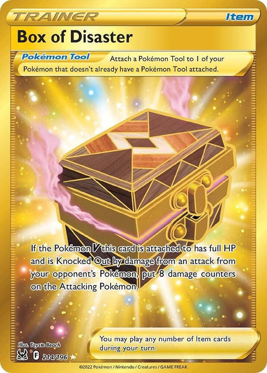 Box of Disaster (Secret) 214/196 Secret Rare Lost Origin Pokémon card
