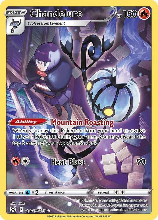 Chandelure TG04/TG30 Ultra Rare Lost Origin Trainer Gallery Pokémon card