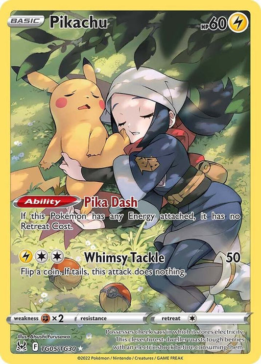 Pikachu TG05/TG30 Ultra Rare Lost Origin Trainer Gallery Pokémon card