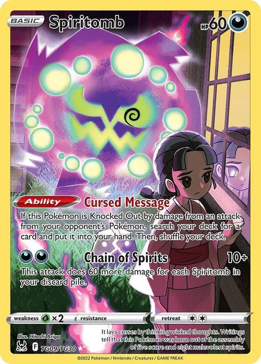 Spiritomb TG09/TG30 Ultra Rare Lost Origin Trainer Gallery Pokémon card