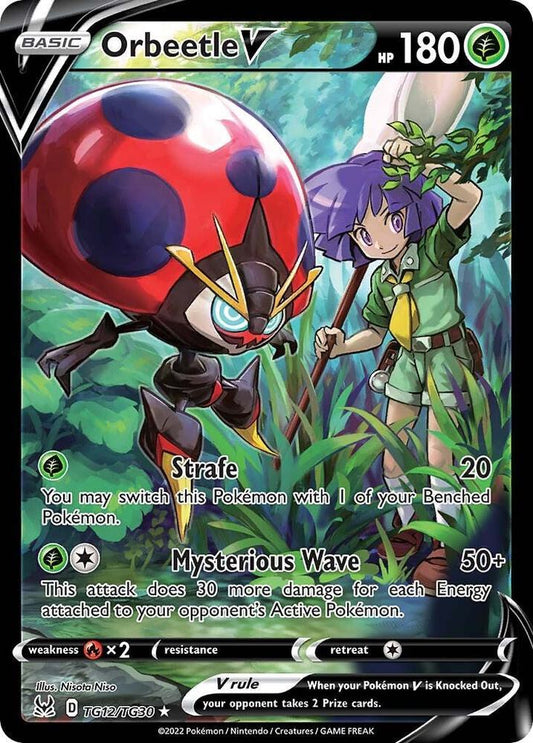 Orbeetle V TG12/TG30 Ultra Rare Lost Origin Trainer Gallery Pokémon card
