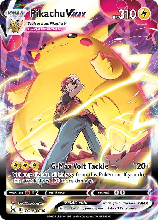 Pikachu VMAX TG17/TG30 Ultra Rare Lost Origin Trainer Gallery Pokémon card