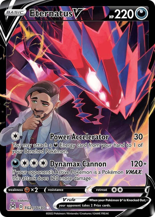Eternatus V TG21/TG30 Ultra Rare Lost Origin Trainer Gallery Pokémon card