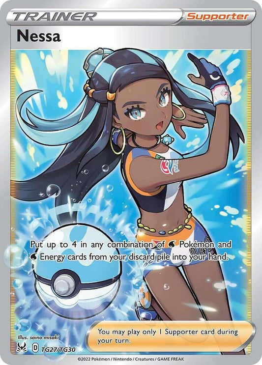 Nessa TG27/TG30 Ultra Rare Lost Origin Trainer Gallery Pokémon card