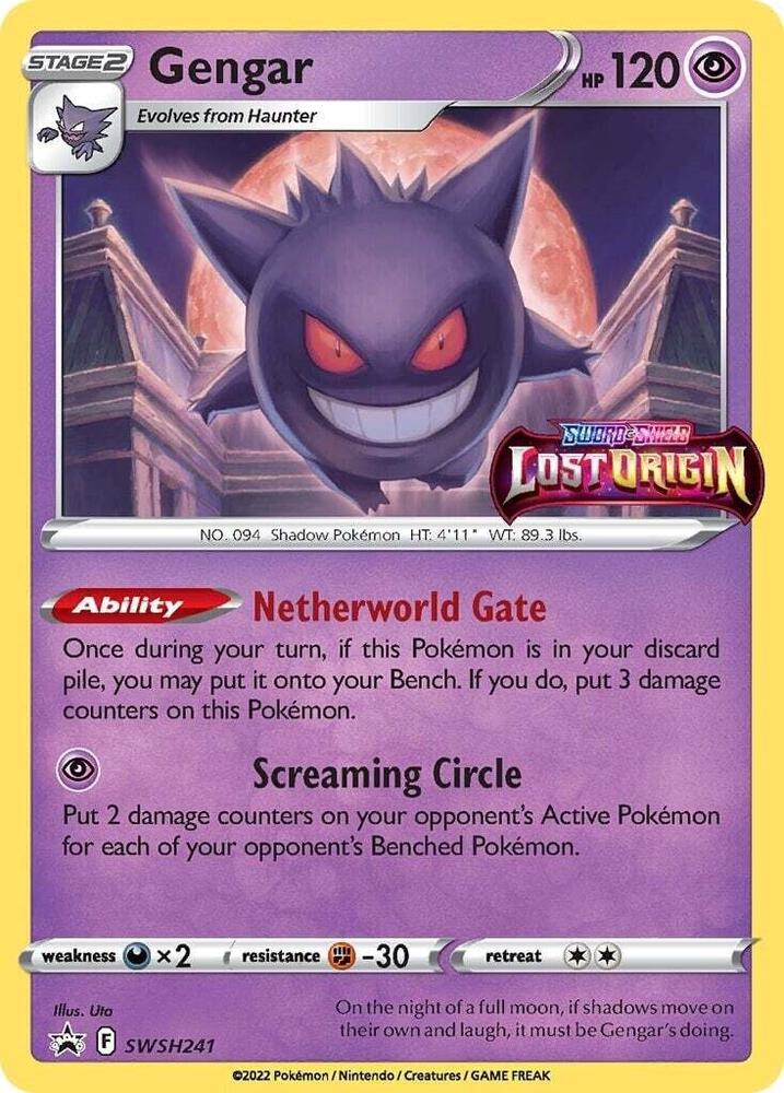 Gengar - SWSH241 (Prerelease) - SWSH241 Promo SWSH: Sword & Shield Promo Cards