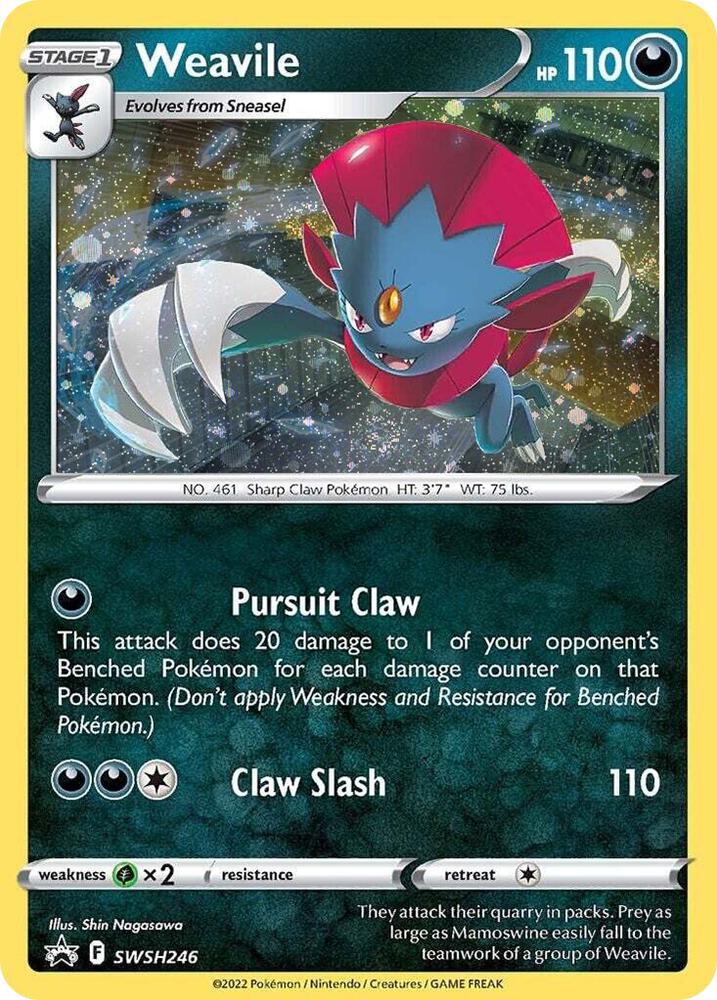 Weavile - SWSH246 (Cosmos Holo) SWSH246 Promo Sword & Shield Promo Cards Pokémon card
