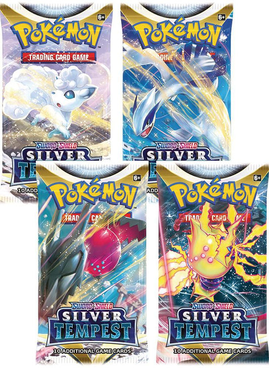Silver Tempest Booster Pack Art Bundle [Set of 4] - SWSH12: Silver Tempest