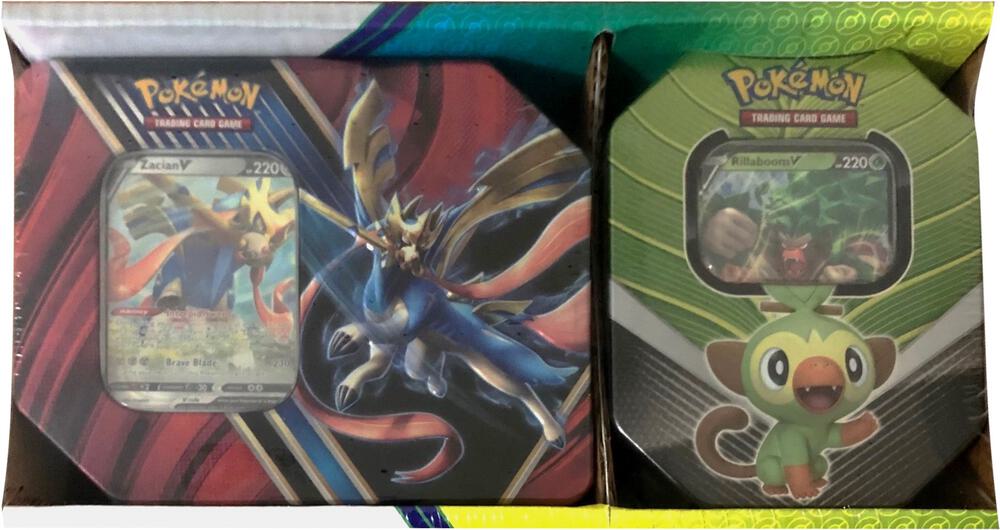 Legends of Galar Tin + Galar Partners Tin 2-pack [Zacian V/Rillaboom V] (Retail Exclusive) SWSH01: Sword & Shield Base Set