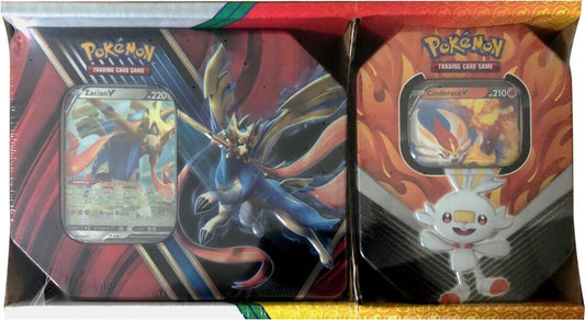 Legends of Galar Tin + Galar Partners Tin 2-pack [Zacian V/Cinderace V] (Retail Exclusive) SWSH01: Sword & Shield Base Set