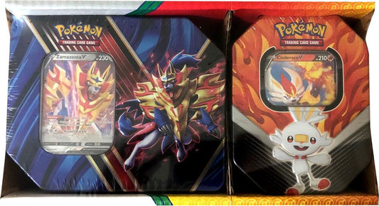 Legends of Galar Tin + Galar Partners Tin 2-pack [Zamazenta V/Cinderace V] (Retail Exclusive) SWSH01: Sword & Shield Base Set