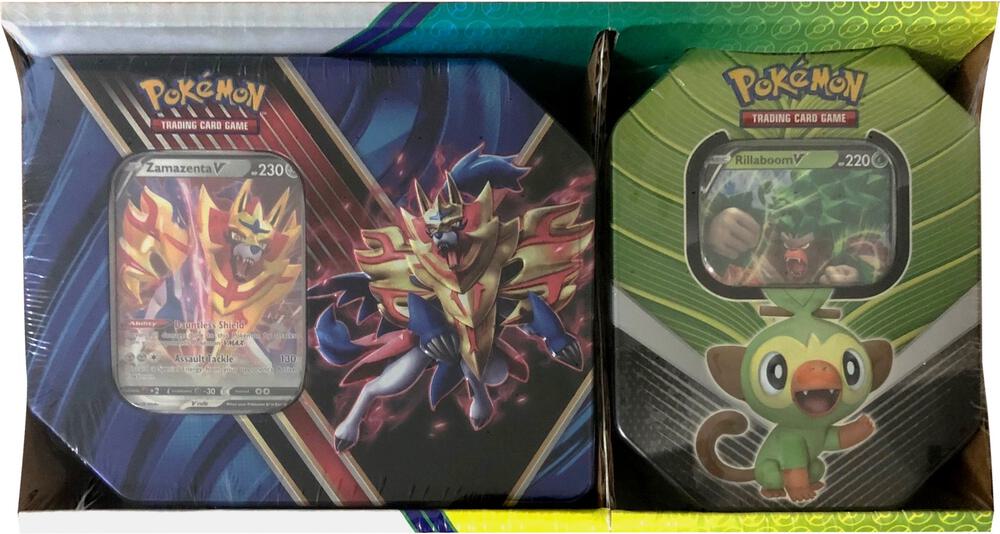 Legends of Galar Tin + Galar Partners Tin 2-pack [Zamazenta V/Rillaboom V] (Retail Exclusive) Sword & Shield Base Set