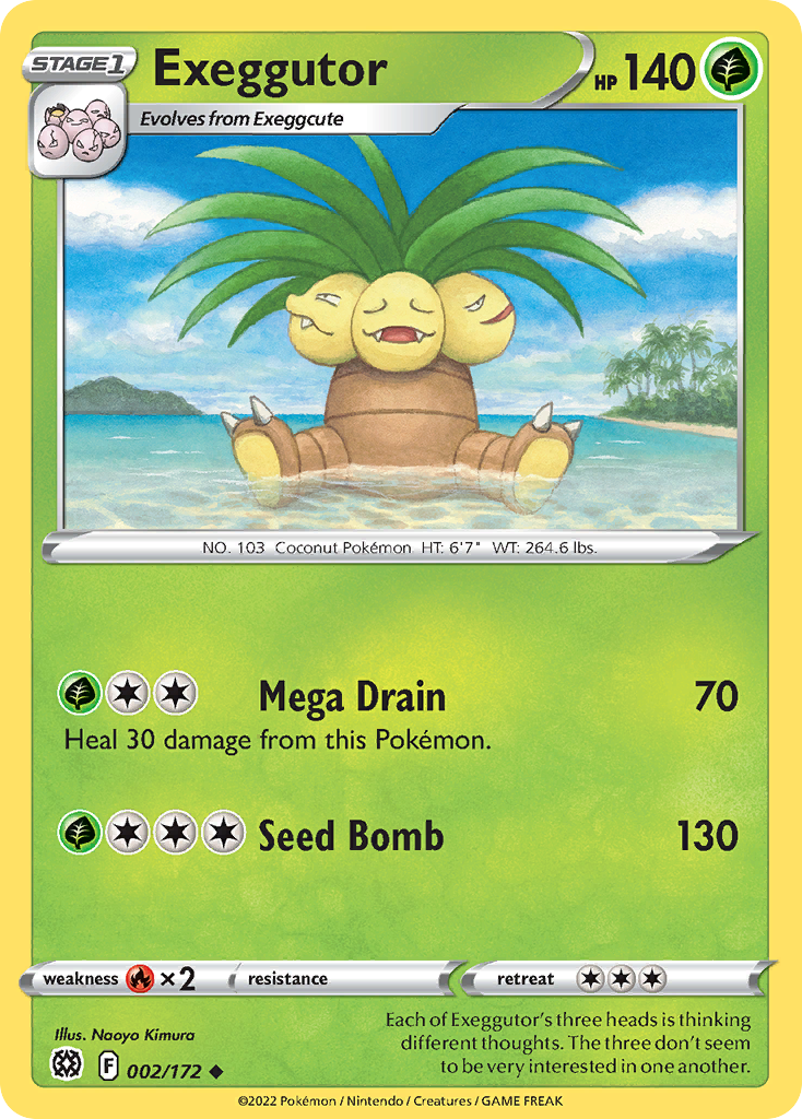 Exeggutor 002/172 Uncommon Brilliant Stars