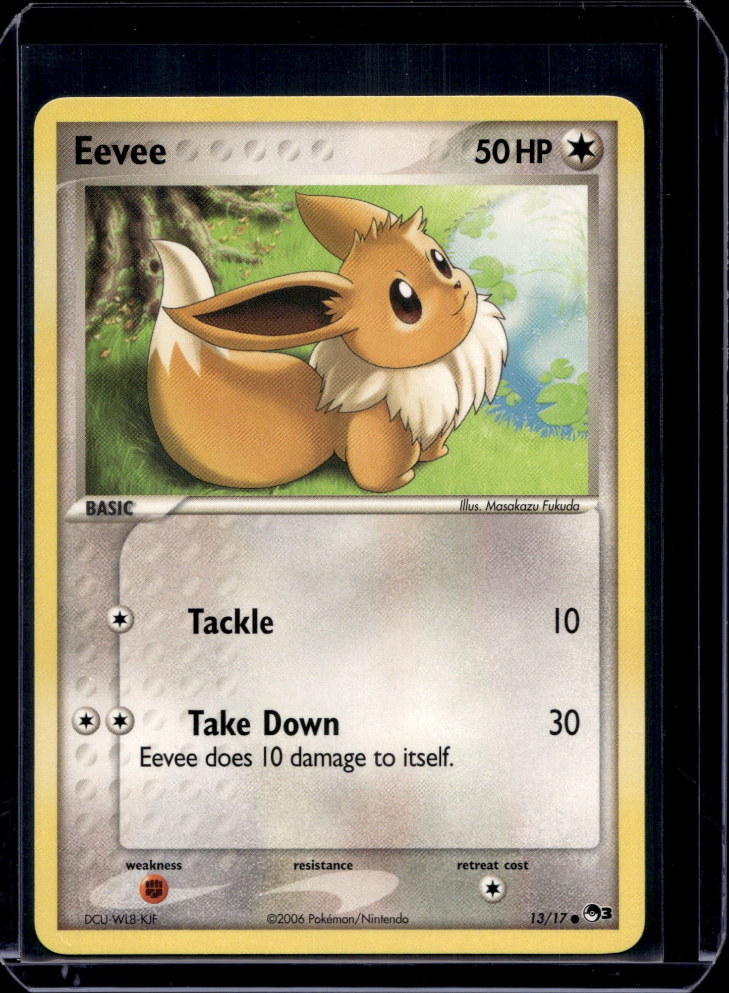 Eevee POP Series 3 #013/017 Normal Pokémon Card (front)