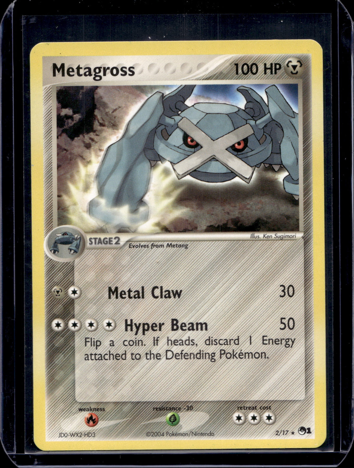 Metagross POP Series 1 #002/017 Normal Pokémon Card (front)