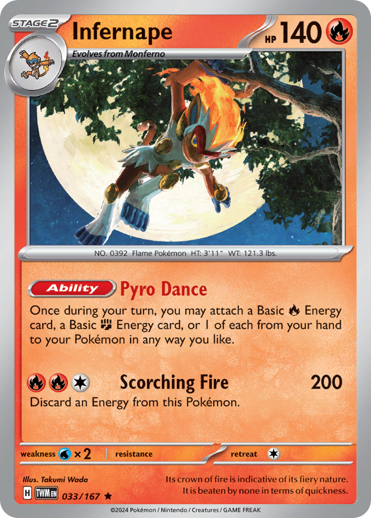 Infernape 033/167 Rare Twilight Masquerade