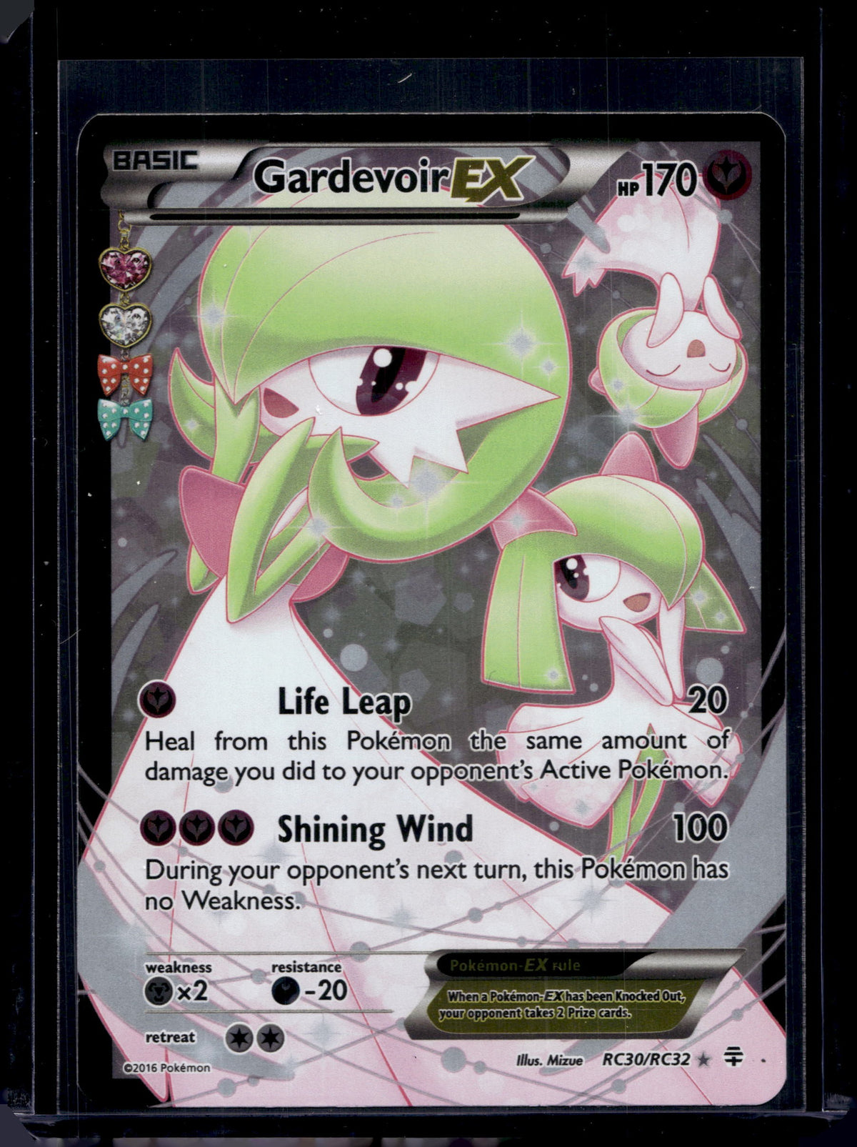 Gardevoir EX (Full Art) Generations: Radiant Collection #RC30/RC32 Holofoil Poké (front)