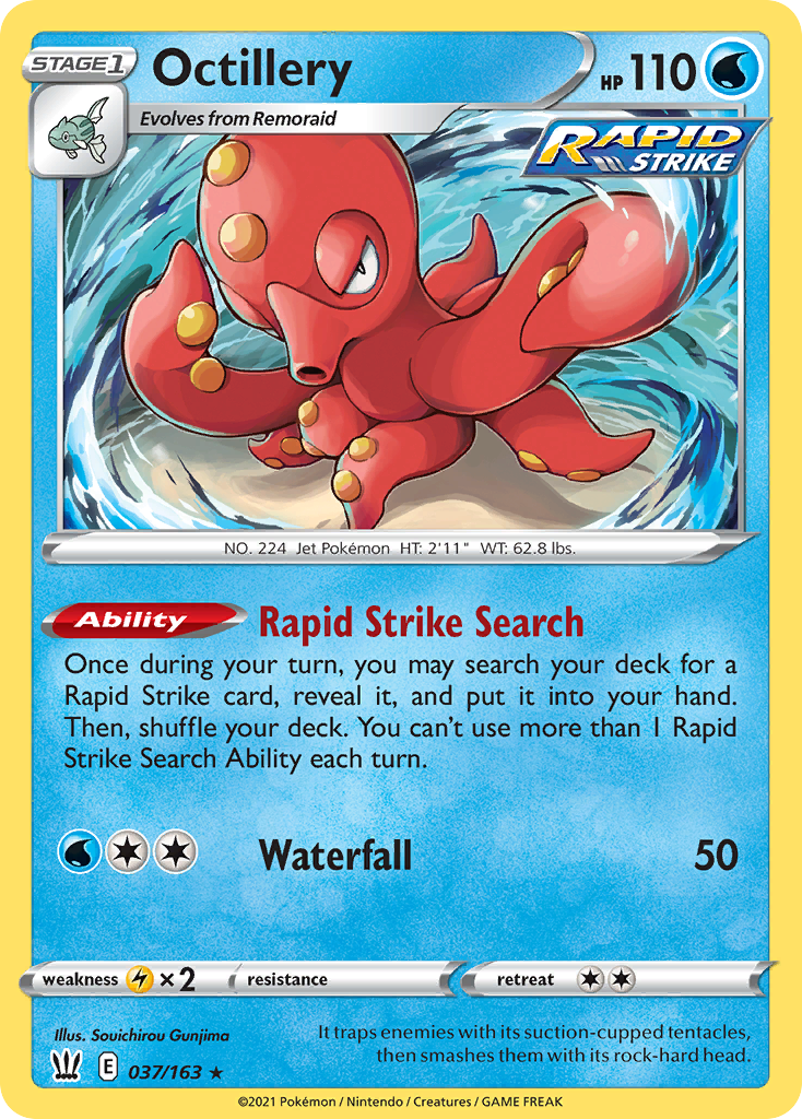 Octillery 037/163 Rare Holo Battle Styles