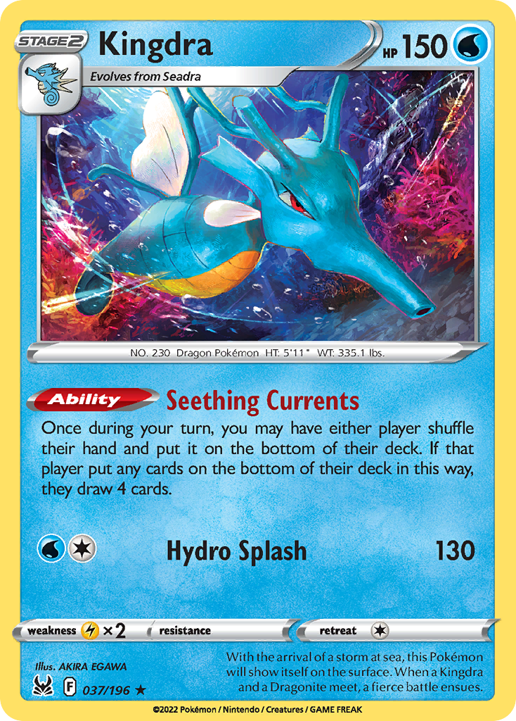 Kingdra 037/196 Rare Holo Lost Origin