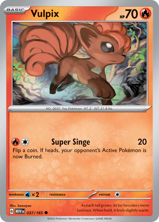 Vulpix 037/165 Common 151