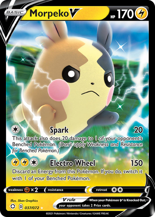 Morpeko V 037/072 Rare Holo V Shining Fates