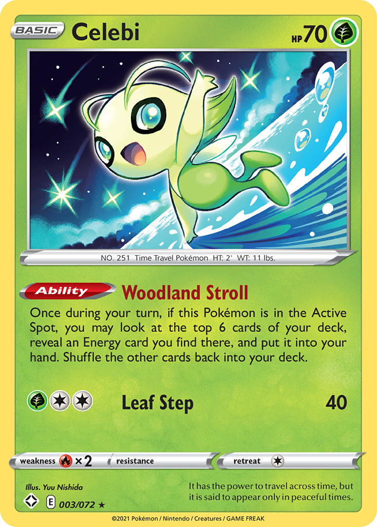 Celebi 003/072 Rare Shining Fates