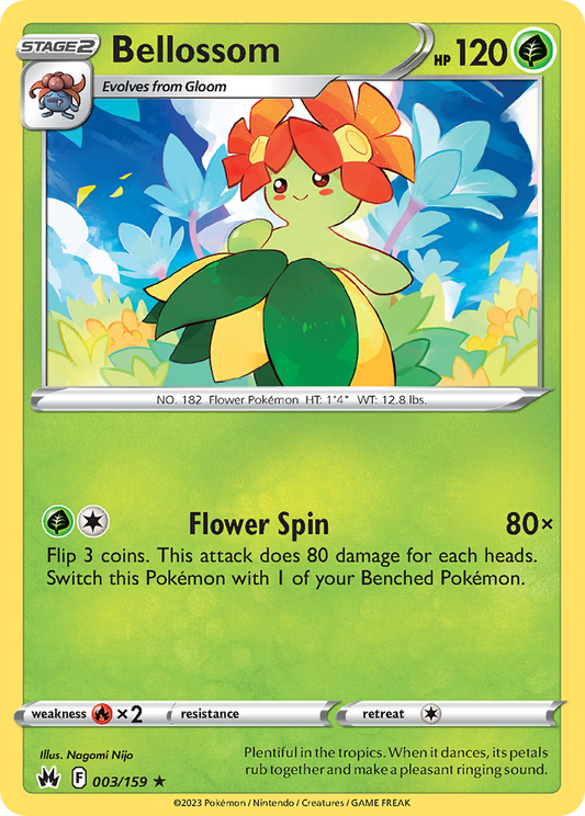 Bellossom 003/159 Rare Crown Zenith