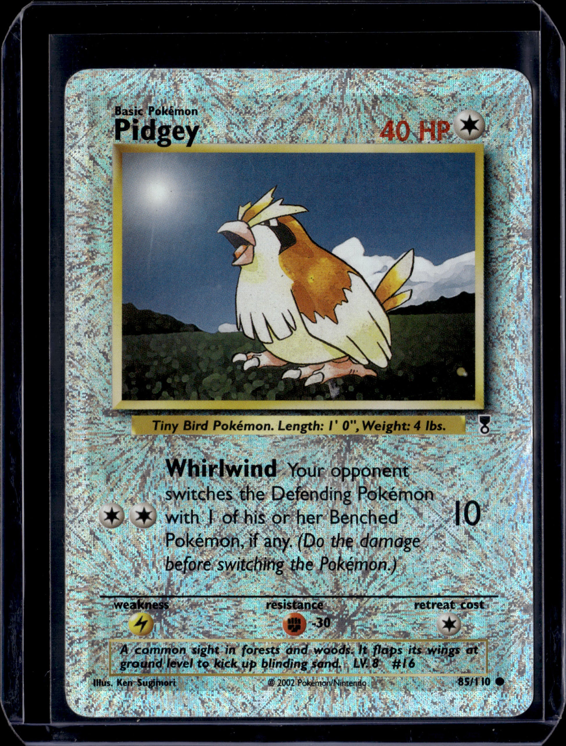 Pidgey Legendary Collection #085/110 Reverse Holofoil Pokémon Card (front)