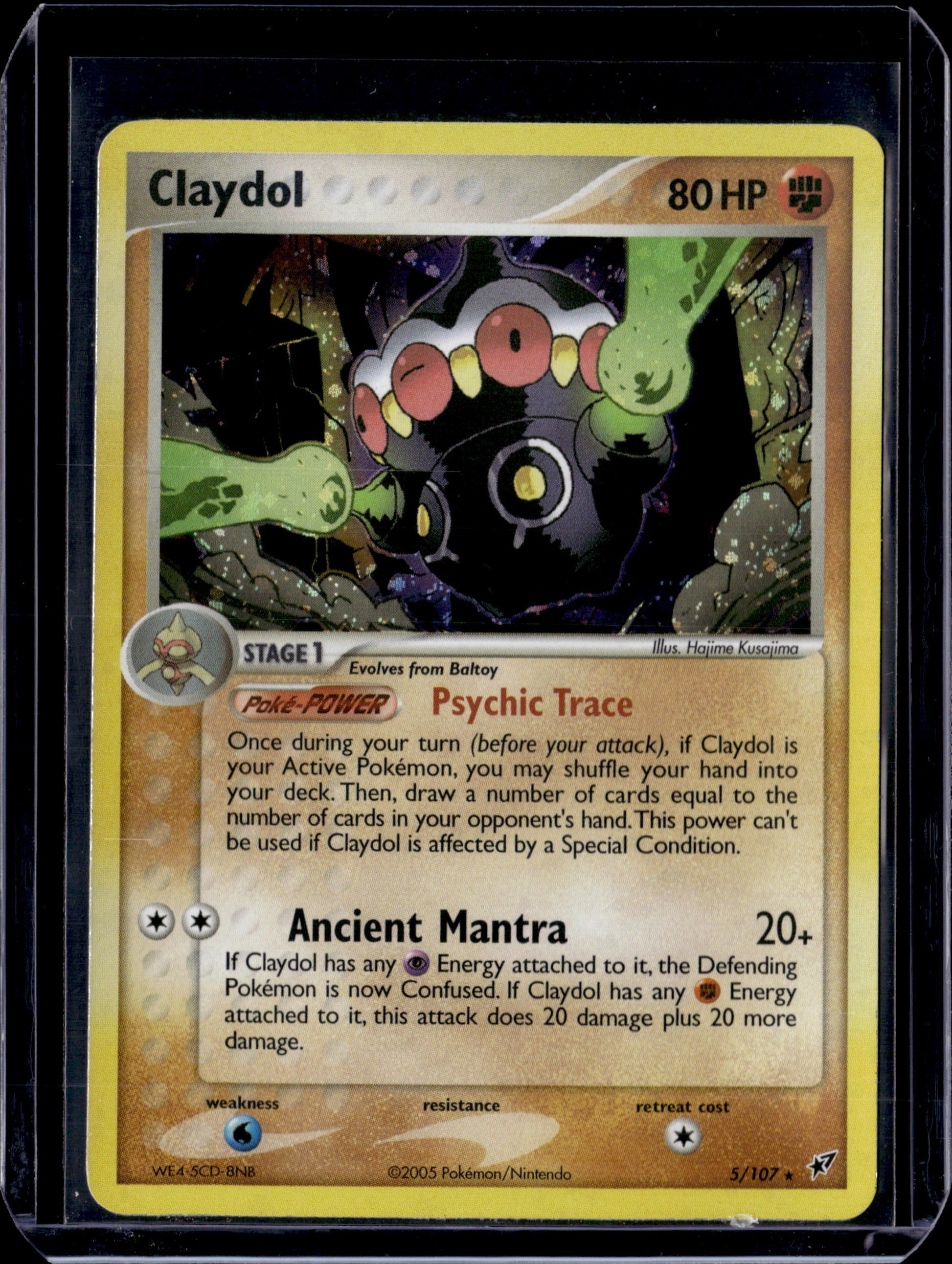 Claydol Deoxys #5/107 Holofoil Pokémon Card (front)