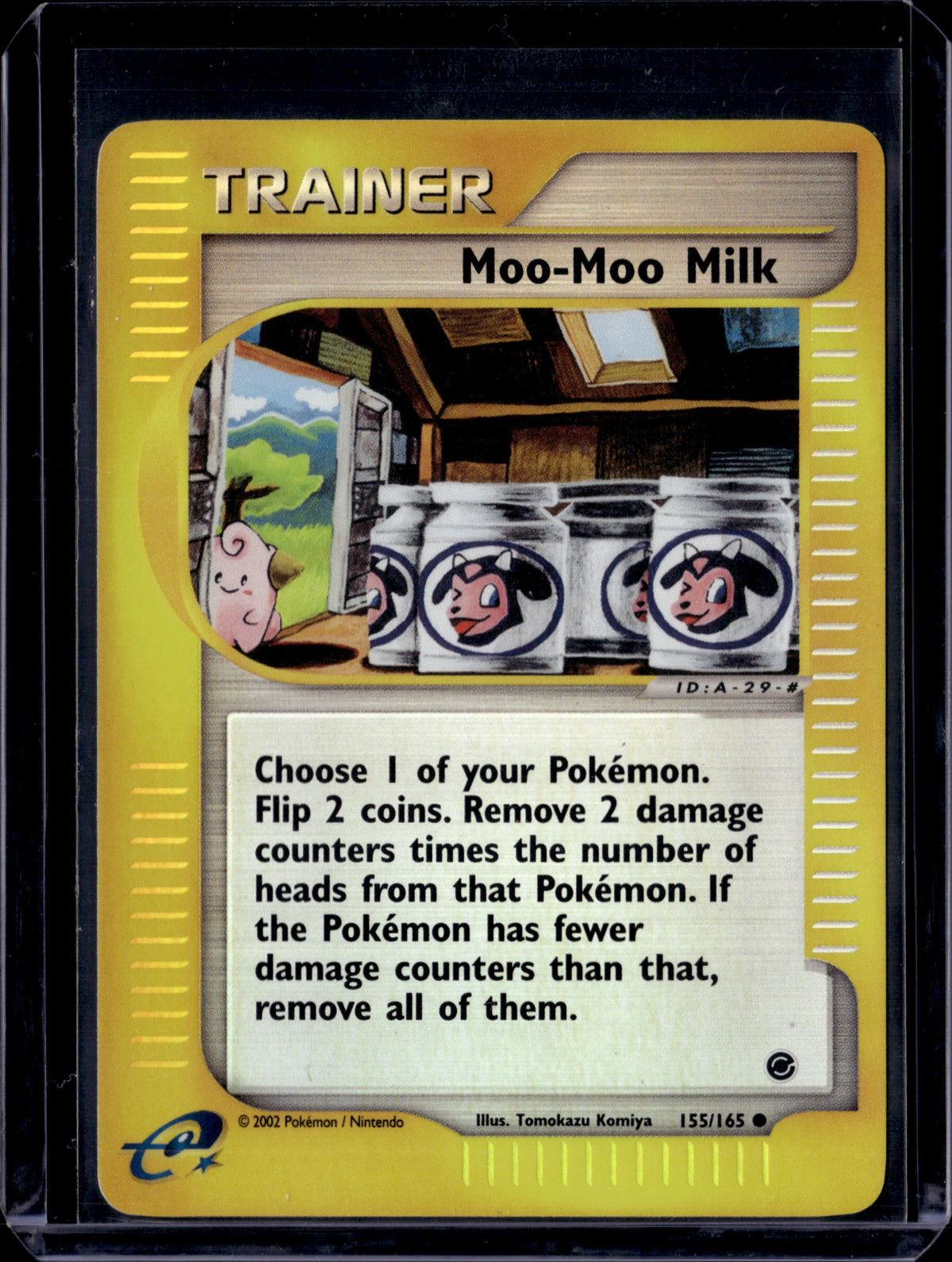 Moo-Moo Milk Expedition #155/165 Reverse Holofoil Pokémon Card (front)