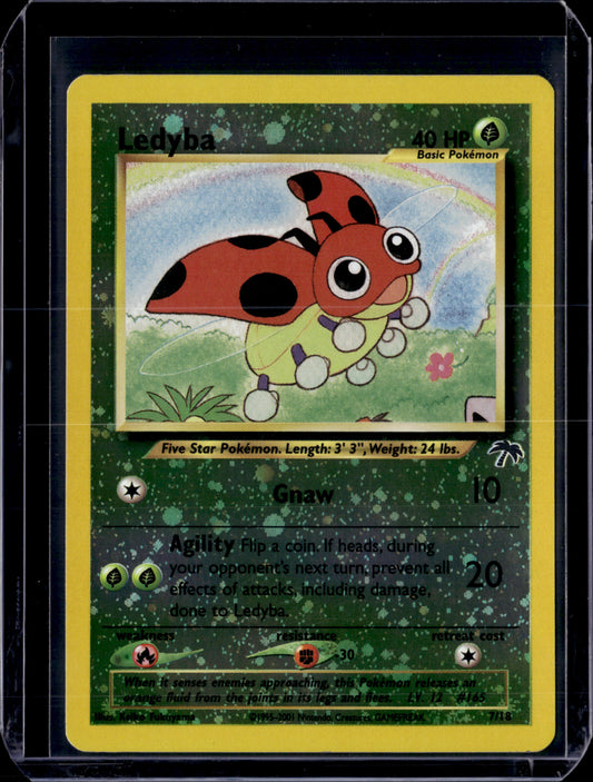 Ledyba Southern Islands #07/18 Reverse Holofoil Pokémon Card (front)