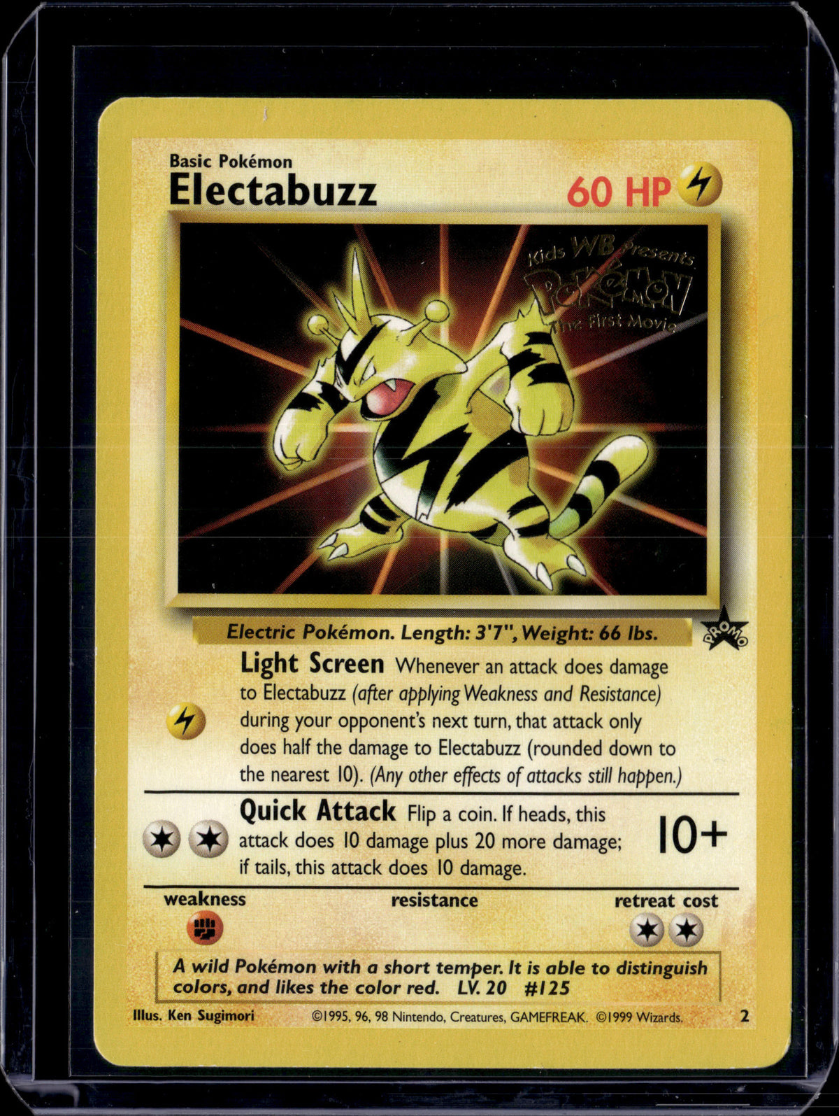 Electabuzz (Movie Promo) WoTC Promo #02/53 Normal Pokémon Card (front)